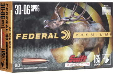 Image of Federal Premium Rifle Ammo, .30-06 Springfield, Swift Scirocco Polymer Tip, 165 grain, 20 Rounds, P3006SS1