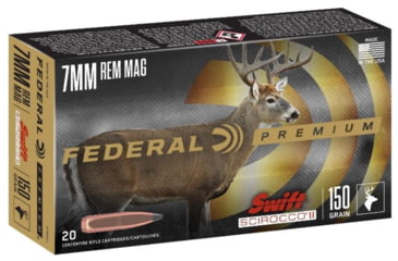Image of Federal Premium Rifle Ammo, .300 Winchester Short Magnum, Swift Scirocco Polymer Tip, 180 grain, 20 Rounds, P300WSMSS1