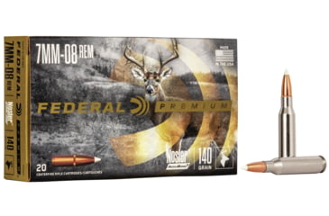Image of Federal Premium Rifle Ammo, 7mm-08 Remington, Nosler AccuBond, 140 grain, 20 Rounds, P708A1