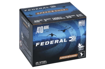 Image of Federal Premium Speed Shok 410 Bore 3/8oz Speed Shok Centerfire Shotgun Ammo, 6 Shot, 25 Rounds, WF413 6