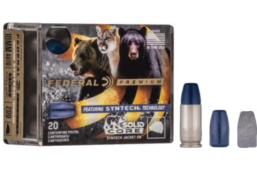 Image of Federal Premium 10mm Auto 200 Grain Solid Core Brass Centerfire Pistol Ammo, 20 Rounds, P10SHC1