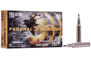 Image of Federal Premium Terminal Ascent Rifle Ammo, .280 Remington Improved, Terminal Ascent, 155 grain, 20 Rounds, P280AITA1