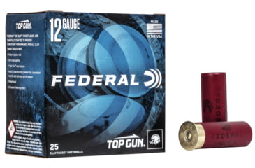 Image of Federal Premium Top Gun, 12 Gauge, 1-1/8oz, 2 3/4in Centerfire Shotgun Ammo, 7.5, 25 Rounds, TGL12 7.5
