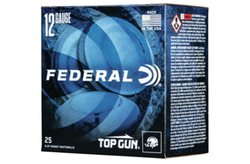 Image of Federal Premium Top 12 Gauge 1.125 oz Top Gun Centerfire Shotgun Ammo, 8 Shot, 25 Rounds, TG12 8, TG12 8