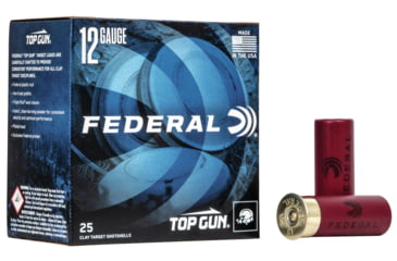 Image of Federal Premium Top Gun, 12 Gauge, 1-1/8oz, 2 3/4'' Centerfire Shotgun Ammo, 8, 25 Rounds, TG12 8