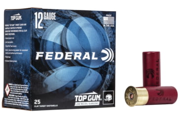 Image of Federal Premium Top Gun 12 Gauge 1 1/8oz Top Gun - Subsonic Centerfire Shotgun Ammo, 7.5 Shot, 25 Rounds, TGM123 7.5
