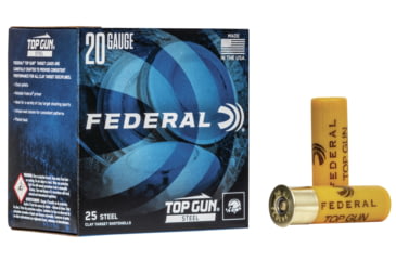 Image of Federal Premium Top Gun 20 Gauge 7/8oz Top Gun - Steel Centerfire Shotgun Ammo, 7 Shot, 25 Rounds, TG251 7