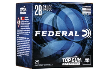 Image of Federal Premium Top Gun 28 Gauge 3/4oz Top Gun Sporting Centerfire Shotgun Ammo, 8 Shot, 25 Rounds, TGS2821 8