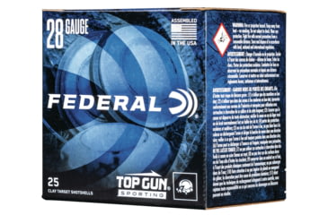Image of Federal Premium Top Gun 28 Gauge 3/4 oz Top Gun Sporting Centerfire Shotgun Ammo, 9 Shot, 25 Rounds, TGS2821 9, TGS2821 9