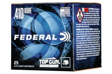 Image of Federal Premium Top Gun 410 Bore 1/2oz 2-1/2in Sporting Centerfire Shotgun Ammo, 7.5 Shot, 25 Rounds, TGS41214 7.5