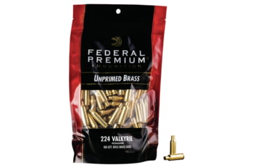 Image of Federal Premium Unprimed Empty Brass-Rifle, 224 Valkyrie, PR224VLKUPB100