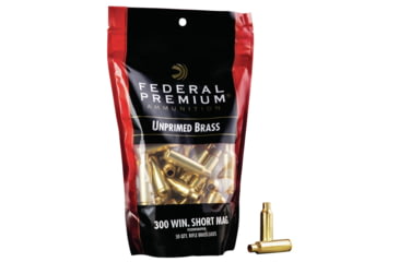 Image of Federal Premium Unprimed Empty Brass-Rifle, 300 Win Short Magnum, PR300WSMUPB50