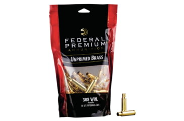 Image of Federal Premium Unprimed Empty Brass-Rifle, 308 Win, PR308UPB50