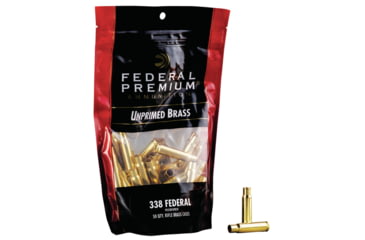 Image of Federal Premium Unprimed Empty Brass-Rifle, 338 Federal, PR338FUPB50