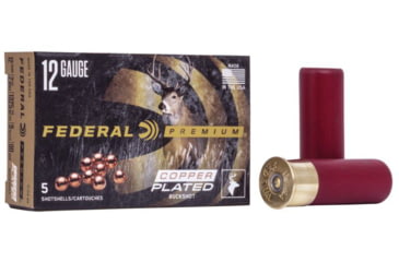 Image of Federal Premium Vital Shok 12 Gauge 9 Pellets Buckshot Centerfire Shotgun Ammo, 00 Buck Shot, 5 Rounds, P154 00