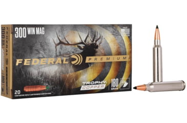 Image of Federal Premium VITAL-SHOK .300 Winchester Magnum 180 Grain Trophy Copper Rifle Ammo, 20 Rounds, P300WTC1