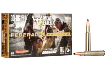 Image of Federal Premium VITAL-SHOK .30-06 Springfield 165 Grain Trophy Copper Centerfire Rifle Ammo, 20 Rounds, P3006TC2