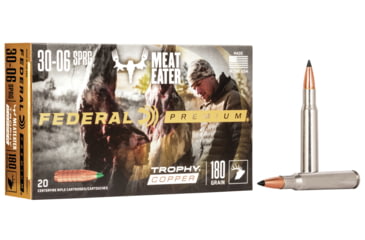 Image of Federal Premium VITAL-SHOK .30-06 Springfield 180 Grain Trophy Copper Centerfire Rifle Ammo, 20 Rounds, P3006TC1