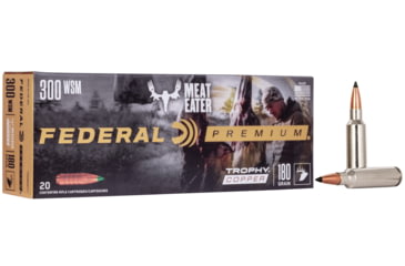 Image of Federal Premium VITAL-SHOK .300 Winchester Short Magnum 180 Grain Trophy Copper Centerfire Rifle Ammo, 20 Rounds, P300WSMTC1