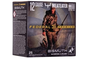 Image of Federal Premium Wing Shok 12 Gauge 1.375 oz Bismuth Centerfire Shotgun Ammo, 4 Shot, 25 Rounds, PBIX137 4, PBIX137 4