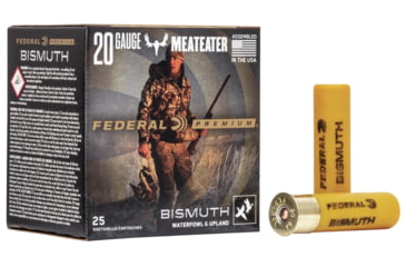 Image of Federal Premium Wing Shok 20 Gauge 1.125 oz Bismuth Centerfire Shotgun Ammo, 3 Shot, 25 Rounds, PBIX244 3, PBIX244 3