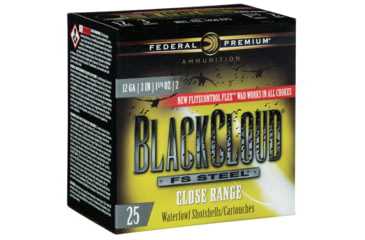 Image of Federal PWBXD1422 Black Cloud FS Steel Close Range 12 Gauge 3 1 1/4 Oz 2 Shot 2