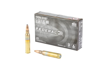 Image of Federal Tactical Bonded, 5.56 NATO, 64 Grain, Bonded Soft Point, 20 Round Box TCB55664X