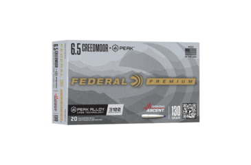 Image of Federal Terminal Ascent 6.5 Creedmoor 130 grain Federal Premium Peak Alloy Cased Rifle Ammunition, 20 Rounds, P65CRDPKTA1