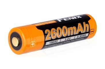 Image of Fenix 18650 3.6V 2600mAh Protected Li-ion Rechargeable Button Top Battery, Orange, ARB-L18-2600