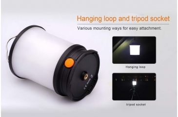 Image of Fenix CL30R Rechargeable Camping Lantern, 650 Lumens, Clear/Black FENIX-CL30R