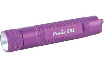 Image of Fenix E01 13 Lumens Flashlight with Battery, Purple, 13 E01GSPR-B
