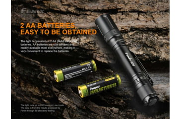 Image of Fenix E20 V 2.0 AA Flashlight, E20V2BK