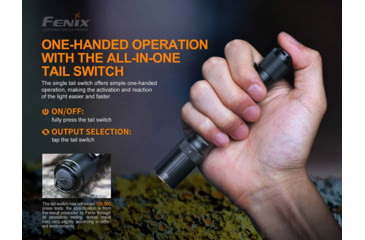 Image of Fenix E20 V 2.0 AA Flashlight, E20V2BK
