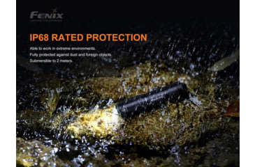 Image of Fenix E01 V2, Flashlight, White LED, 100 Lumens, 2.62 Long, Anodized Finish, Black, Includes 1-AAA Battery