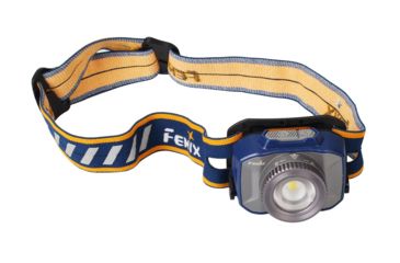 Image of Fenix Rechargeable Focusable LED Headlamp CREE XP-L HI V2 LED 600 Lumens Includes Built-In Li-Poly Battery Pack, Blue, HL40XPBL