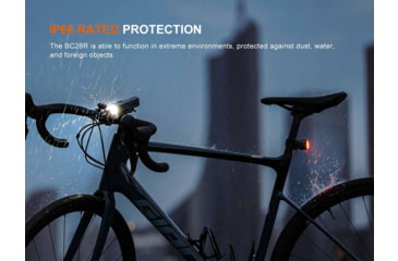 Image of Fenix Fenix BC28R Rechargeable Lithium Ion 2500 Lumens LED Bike Light, Black, BC28RBCBK