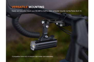 Image of Fenix Fenix BC28R Rechargeable Lithium Ion 2500 Lumens LED Bike Light, Black, BC28RBCBK
