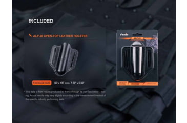 Image of Fenix Lighting ALP-20 Flashlight Open-Top Holster, Black, ALP-20