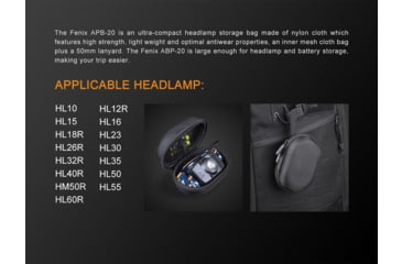 Image of Fenix Lighting APB-20 Headlamp Gear Bag