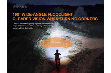 Image of Fenix BC26R Lithium Ion 1600 Lumens Bike Light, Black, BC26RXBK
