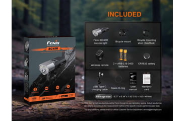 Image of Fenix Lighting BC45R Rechargeable Bike Light, 3300 Lumen