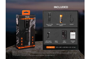 Image of Fenix C7 Pro Lithium Ion 4600 Lumens LED Flashlight