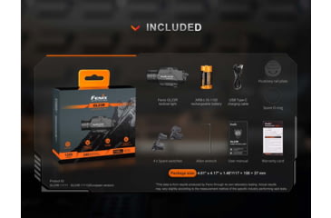 Image of Fenix Lighting GL23R Lithium Ion 1200 Lumens Luminus SFT40 LED Flashlight, Black, GL23RGLBK