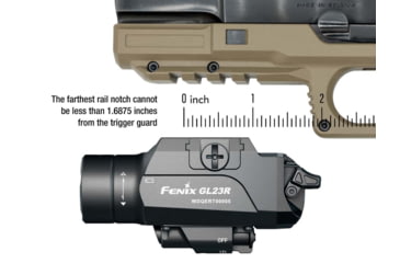 Image of Fenix Lighting GL23R Lithium Ion 1200 Lumens Luminus SFT40 LED Flashlight, Black, GL23RGLBK