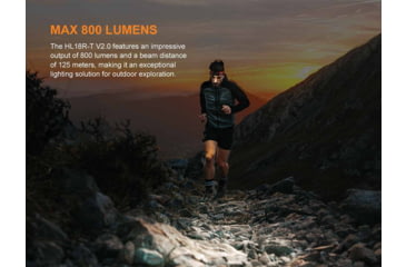 Image of Fenix Lighting HL18R-T V2.0 Lithium Ion 800 Lumens Headlamp