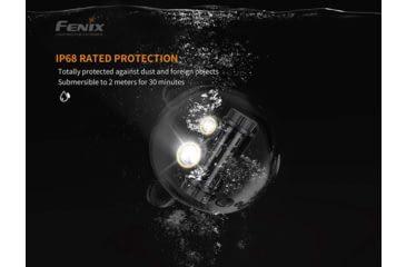 Image of Fenix Lighting HM65R Lithium Ion 1400 Lumens Cree XM-L2 U2 , XP-G2 R5 LED Headlamp, Black, HM65RL2BK