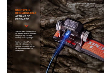 Image of Fenix HM65R-T V2.0 Lithium Ion 1600 Lumens Luminus SST40 LED, Luminus SST20 LED Headlamp, Black, HM65RTV2BK