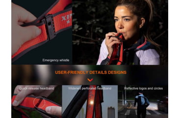 Image of Fenix HM65R-T V2.0 Lithium Ion 1600 Lumens Luminus SST40 LED, Luminus SST20 LED Headlamp, Black, HM65RTV2BK