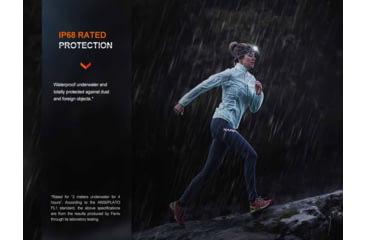 Image of Fenix HM65R-T V2.0 Lithium Ion 1600 Lumens Luminus SST40 LED, Luminus SST20 LED Headlamp, Black, HM65RTV2BK