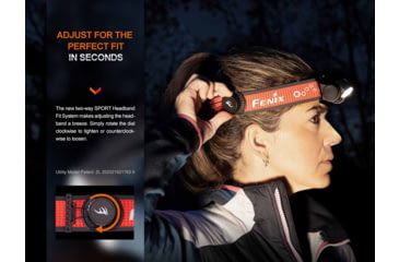 Image of Fenix HM65R-T V2.0 Lithium Ion 1600 Lumens Luminus SST40 LED, Luminus SST20 LED Headlamp, Black, HM65RTV2BK